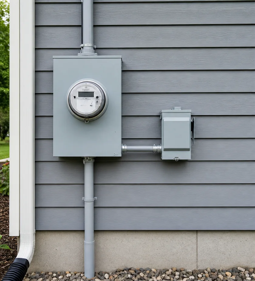Exterior meter evidence