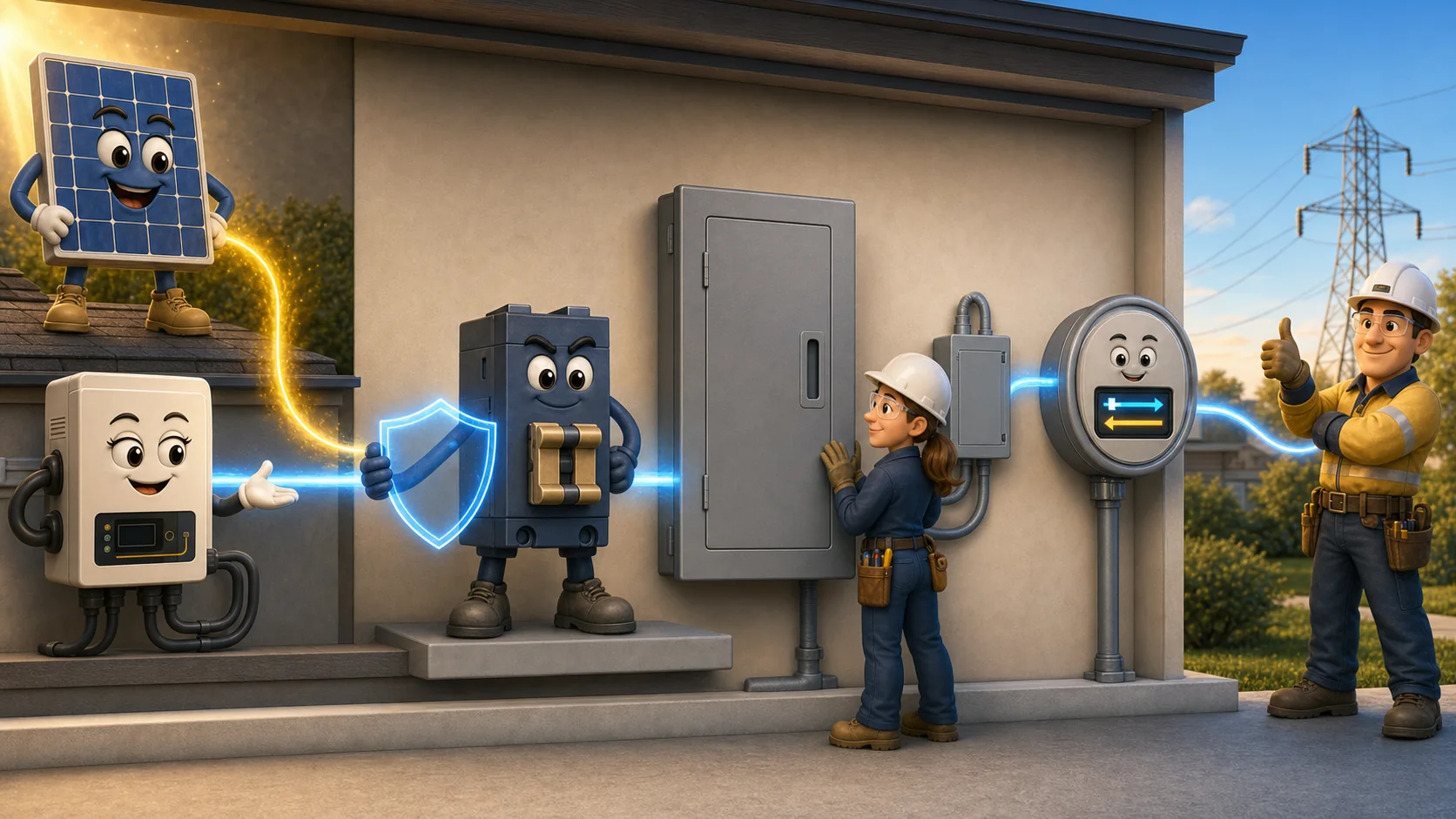 Trip explaining safe electrical export